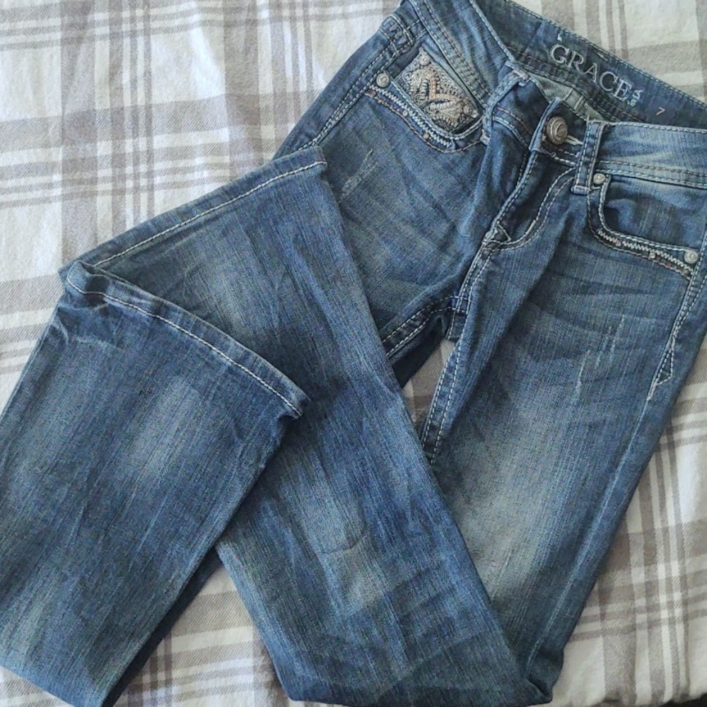 Grace in LA size 7 girls jeans